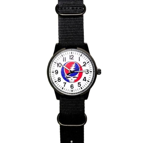 Limited Edition Grateful Dead Analog Watch Black Band Illuminating Hands NWT - Picture 6 of 11